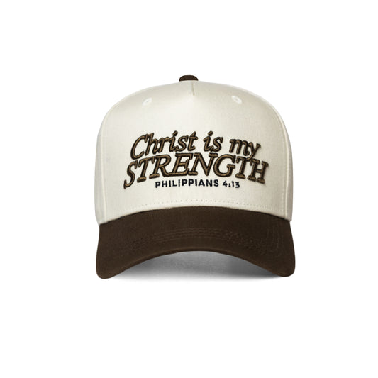 Christ is my Strength Christian vintage hat Philippians 4:13 – front view