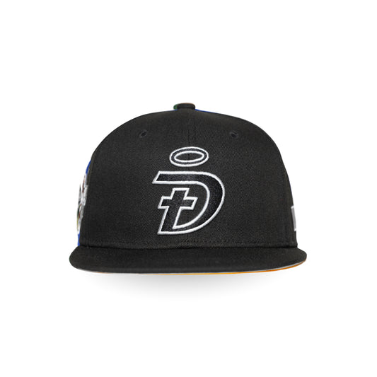 Trust Him Christian flat bill snapback black grey – front view
