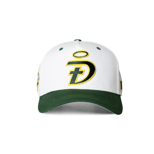 Trust Him Christian baseball hat white green – front view