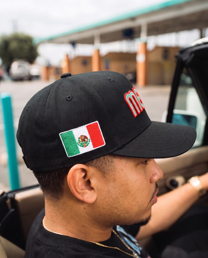 Mesías Christian baseball hat black Mexico edition – detail view