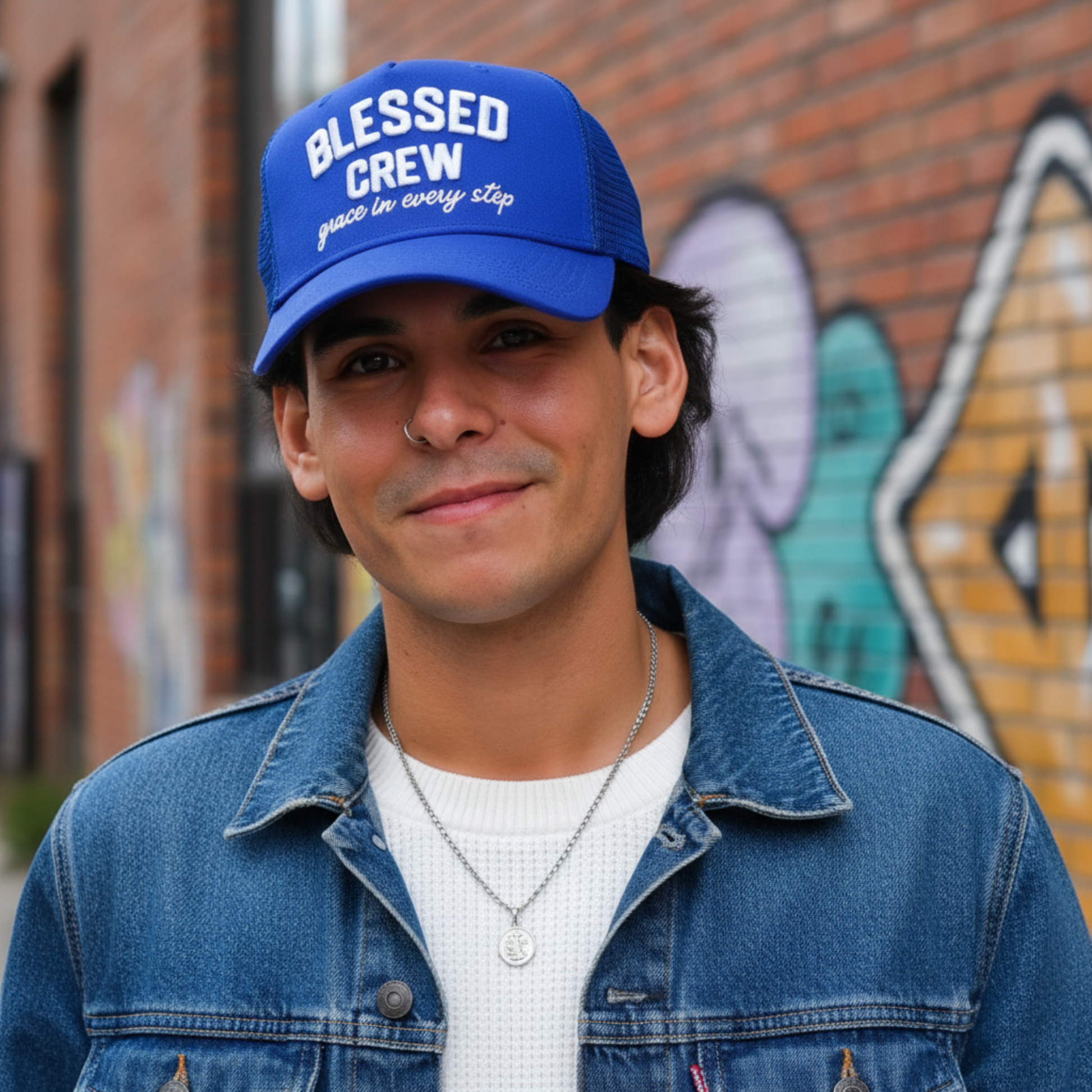 Lifestyle BLESSED CREW con sonrisa