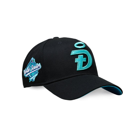 World Savior Christian baseball hat vice blue – three quarter view