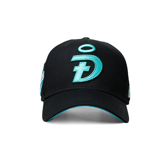 World Savior Christian baseball hat vice blue – front view with DIOSGOD logo